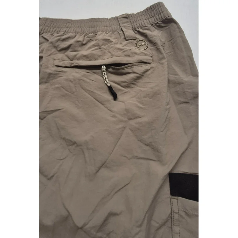 Magellan Outdoor mens fish gear Mag Repel khaki shorts 3XL pockets elastic waist